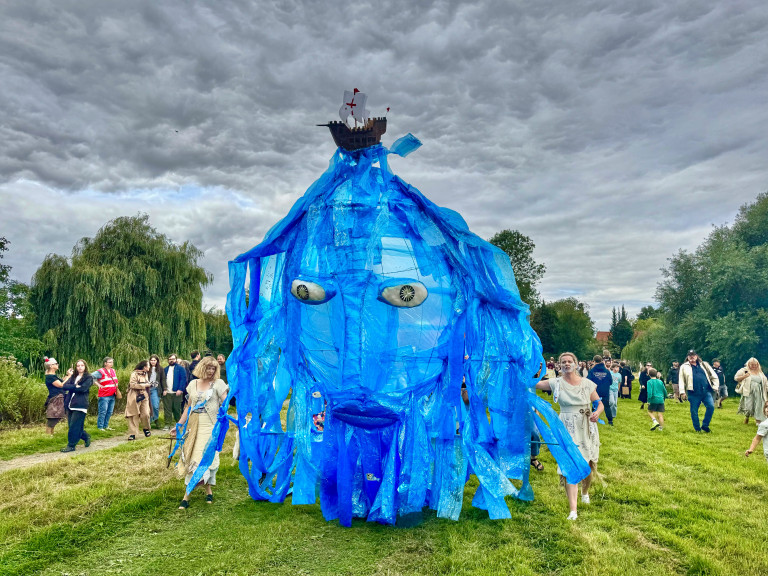 Parade costume on Falcon Meadow